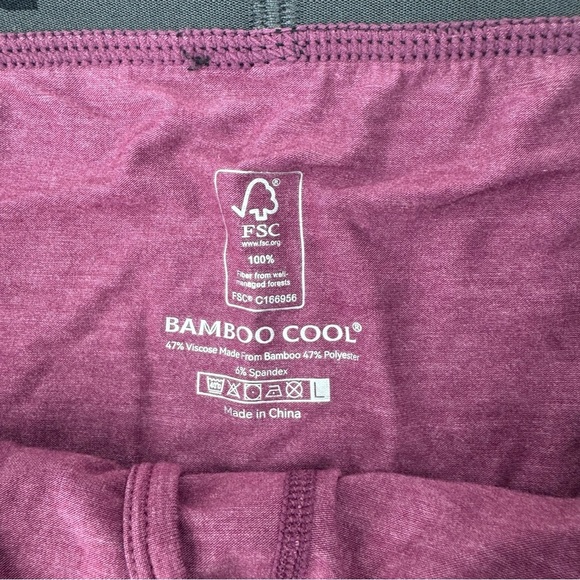 BAMBOO COOL 2 pair Men's Boxer Briefs - Navy and Pink - Picture 4 of 7